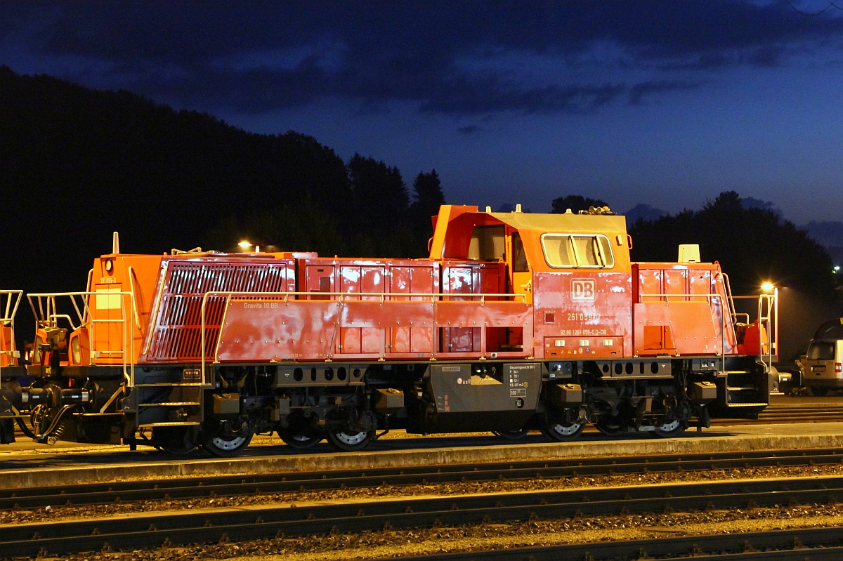 DB 261 059-0 abgestellt im Bhf Montabaur. 29.09.2012(üaVinG)