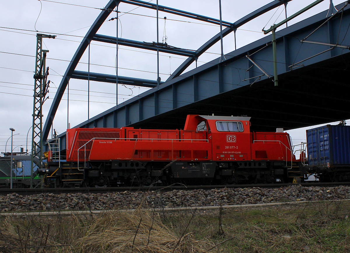 DB 261 077-2 Hamburg Waltershof 19.03.2016