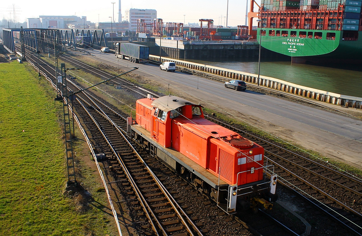 DB 3 295 021-0 HH-Waltershof Bezirk Mühlwerder 06.02.2015