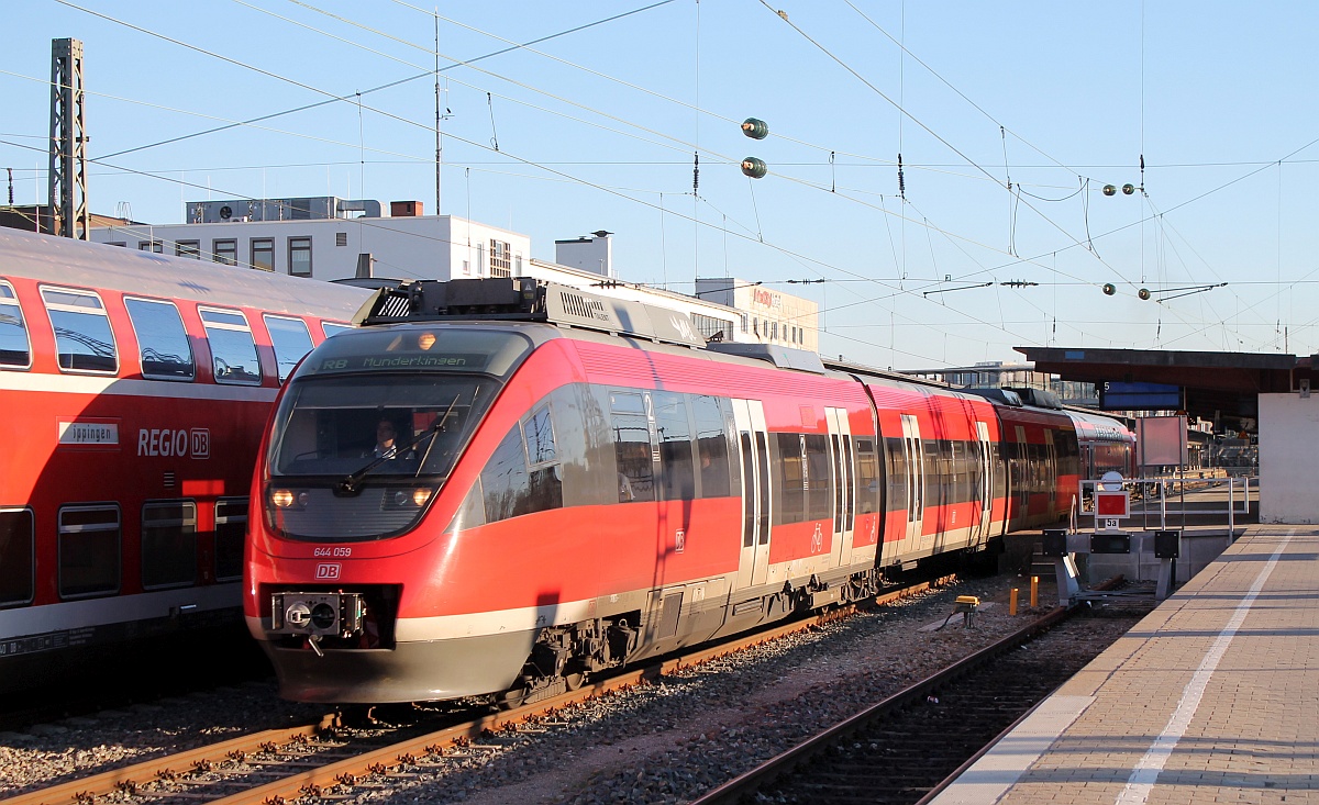 DB 644 059 nach Munderkingen, Ulm Hbf 27.03.2017