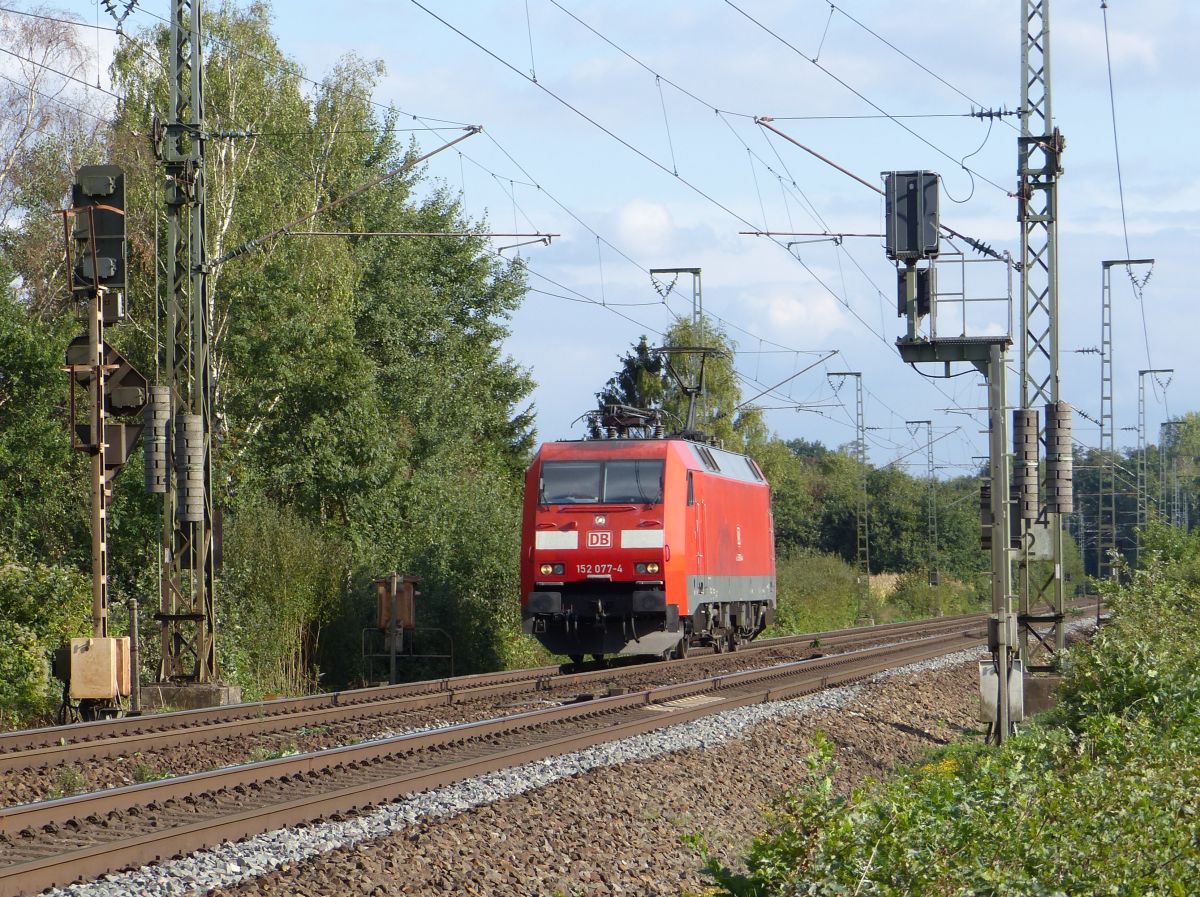 DB Cargo Lok 152 077-4 Devesstraße, Salzbergen 13-09-2018.

DB Cargo loc 152 077-4 Devesstraße, Salzbergen 13-09-2018.