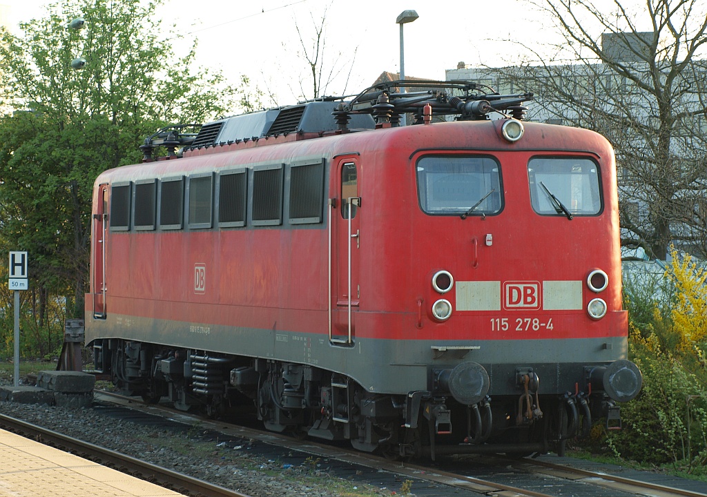 DB E10 278/ 110 278-9 ab 2009 115 278-4 Alter 55 Jahre 11 Monate seit 2016 bei der CBB, Neumünster 21.04.2011