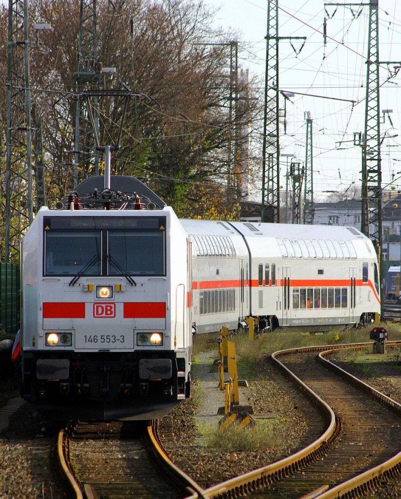 DB IC 2 Testzug mit 146 553-3 Bremen Hbf 20.11.15