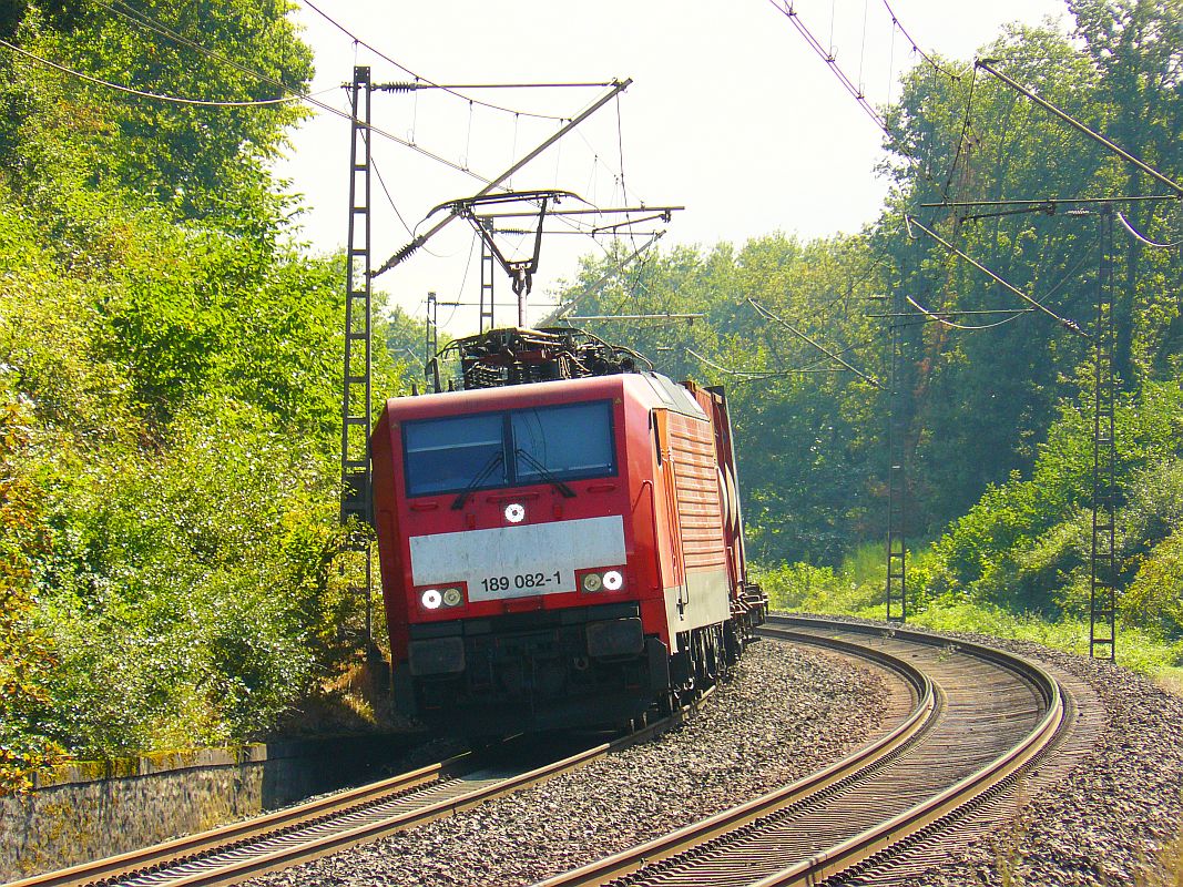 DB Schenker locomotief 189 082-1 in Elten, Duitsland 11-09-2013.