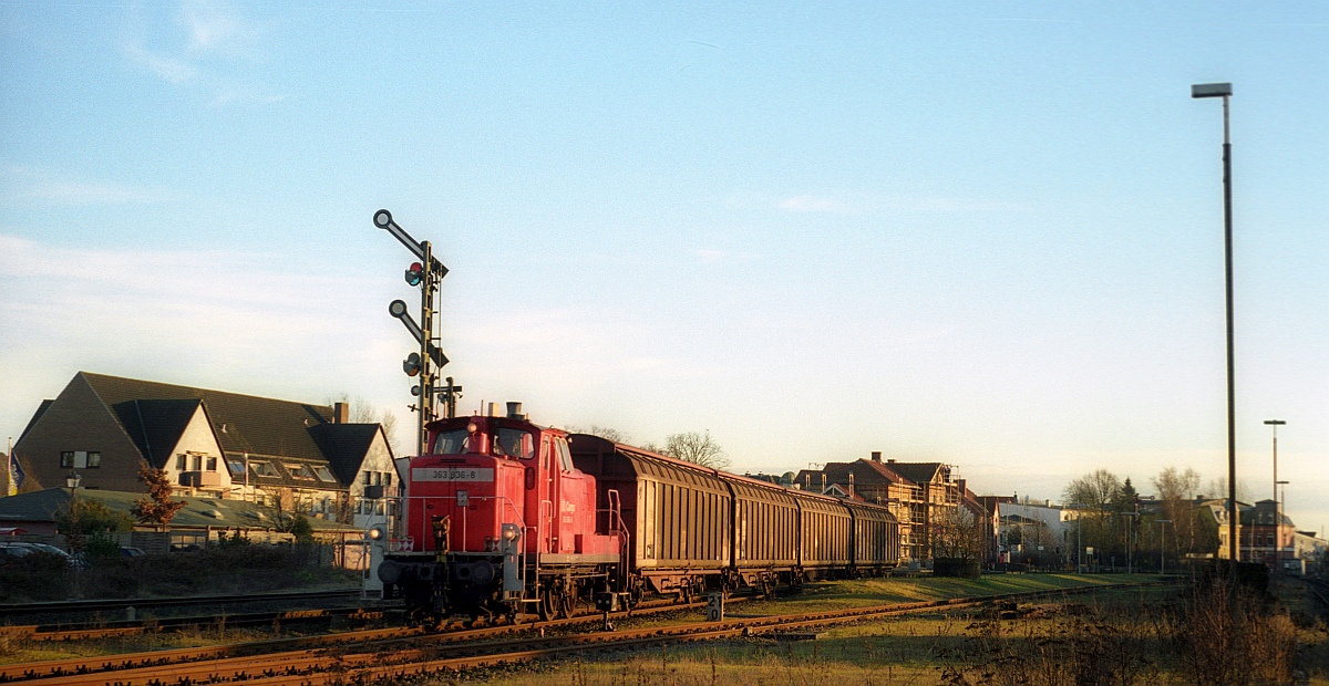 DB V 60 836 / 363 836-8 Ausfahrt Süderbrarup 17.12.2001