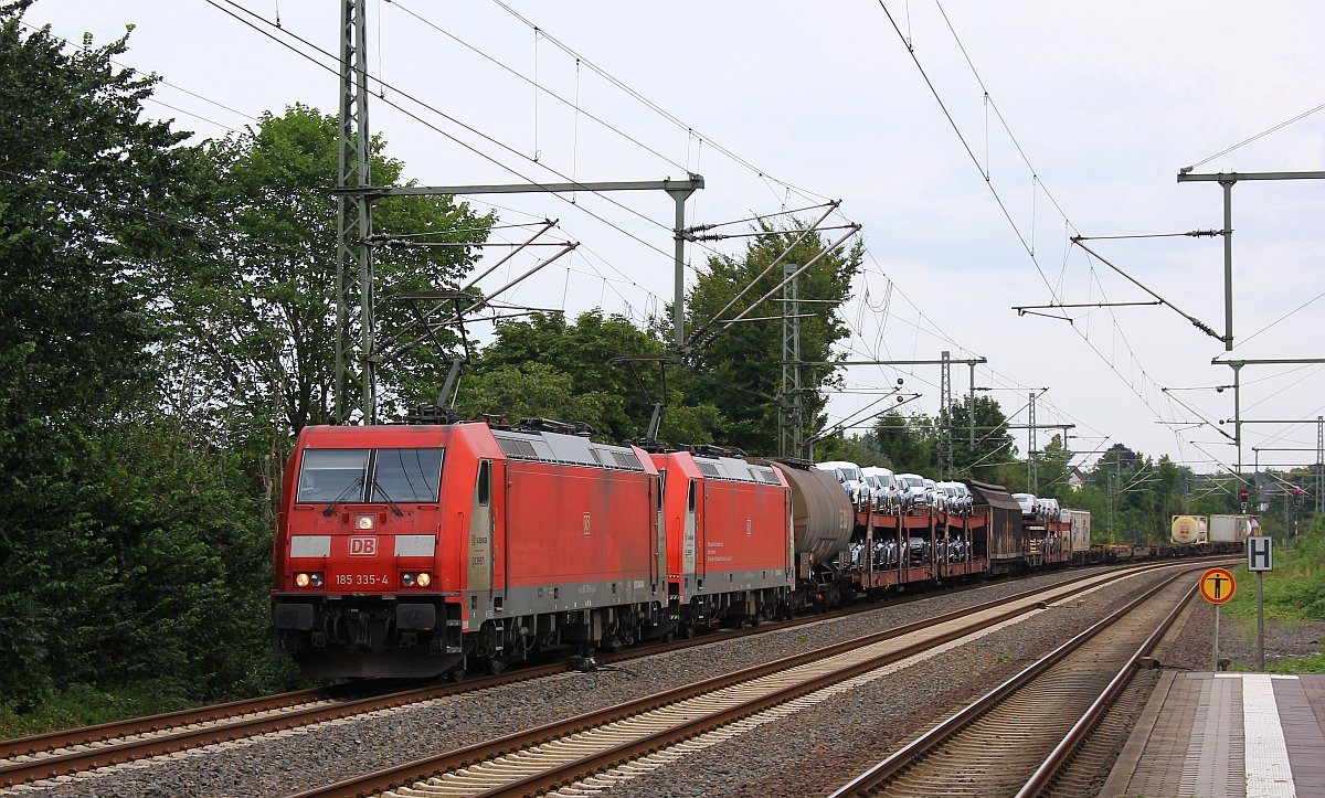 DBCSC 185 335 und 331 mit nem kurzen Gz nach Dänemark aufgenommen in Schleswig. 15.08.2017