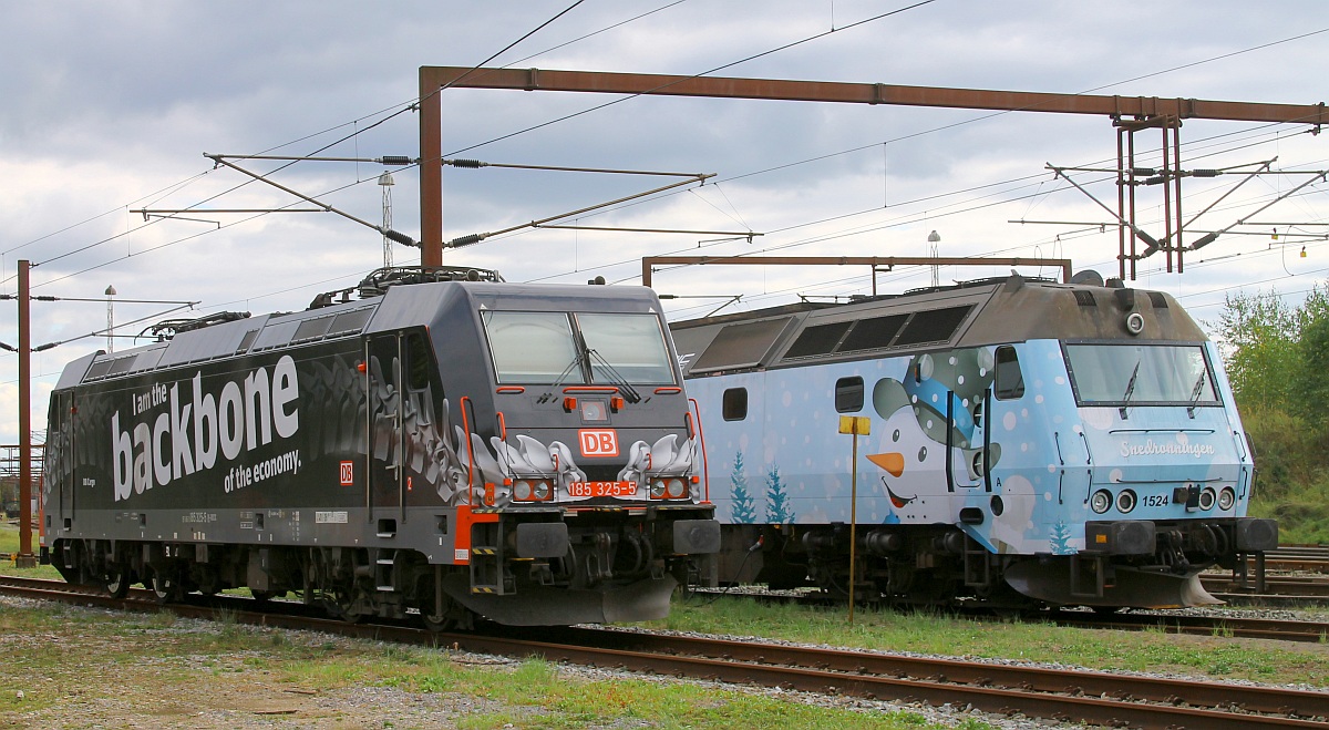 DBCSC  Backbone  185 325-5 und NORDIC 1524  Snedronningen , Pattburg/DK 09.09.2022 (D.S) 