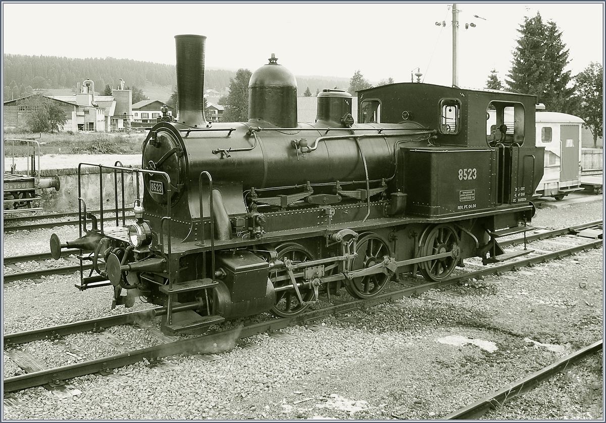 Die E 3/3 8523 in Le Brassus (alter Bahnhof).
23. Juli 2006