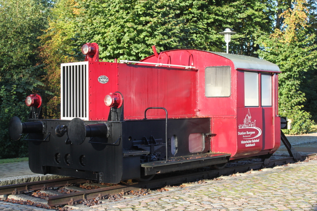 Die Gmeinder-Köf auf dem Bahnhof Gadebusch am 06.10.2019