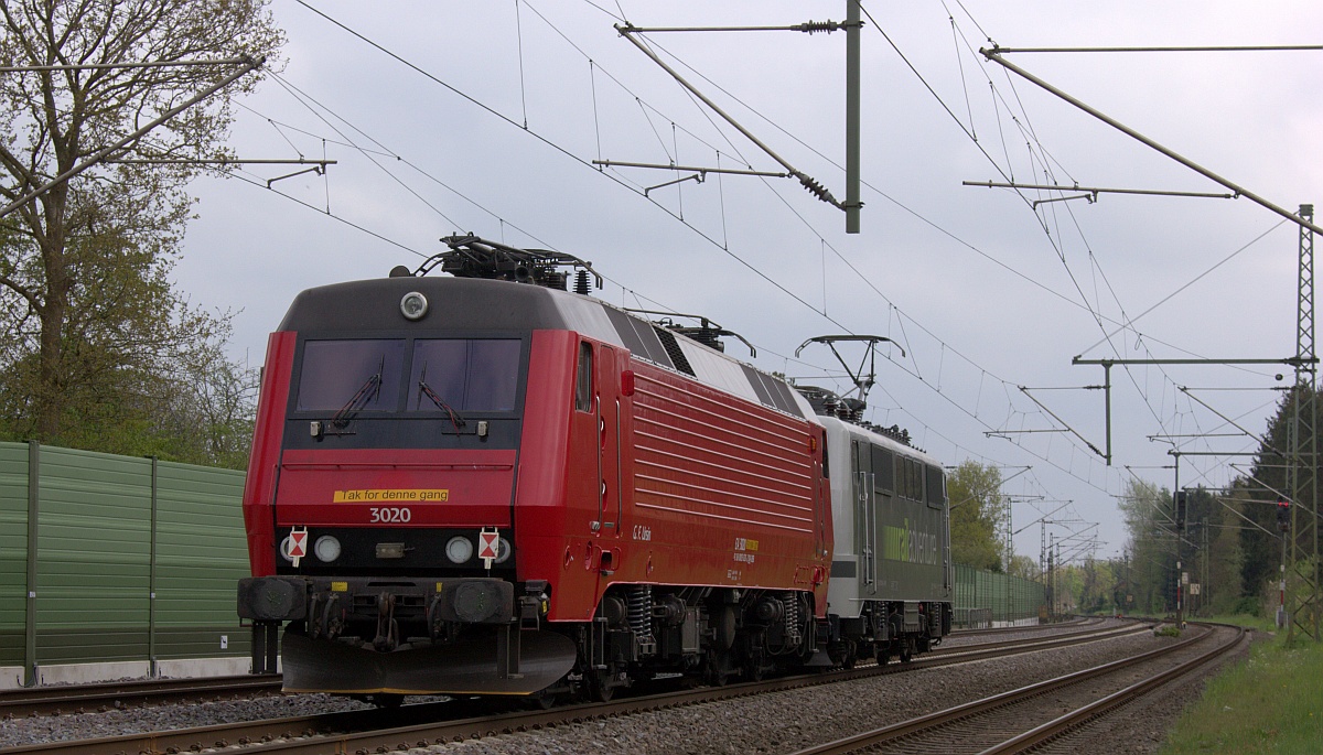 DSB Litra EA 3020(91 86 0003 020-2 DK-DSB)  G.F Ursin  auf ihrer letzten Fahrt in Deutlschland bevor es nach Bulgarien geht. Owschlag 15.05.2021 (raw)