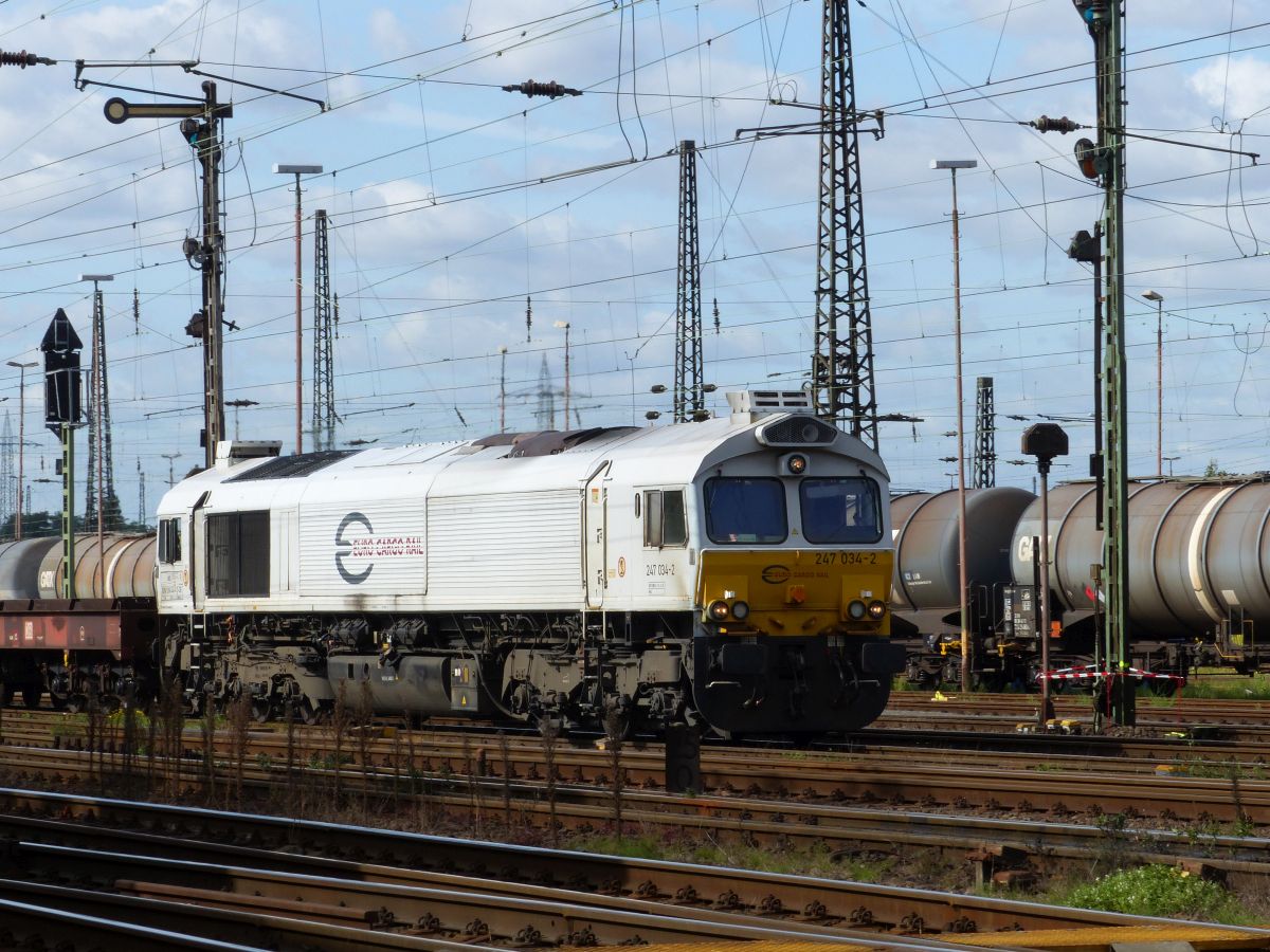 ECR (Euro Cargo Rail) Diesellokomotive 247 034-2 Gterbahnhof Oberhausen West 19-09-2019.

ECR (Euro Cargo Rail) diesellocomotief 247 034-2 goederenstation Oberhausen West 19-09-2019.