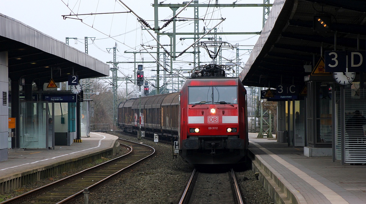 EG 3112 mit Gz in Neumünster. 24.03.2018