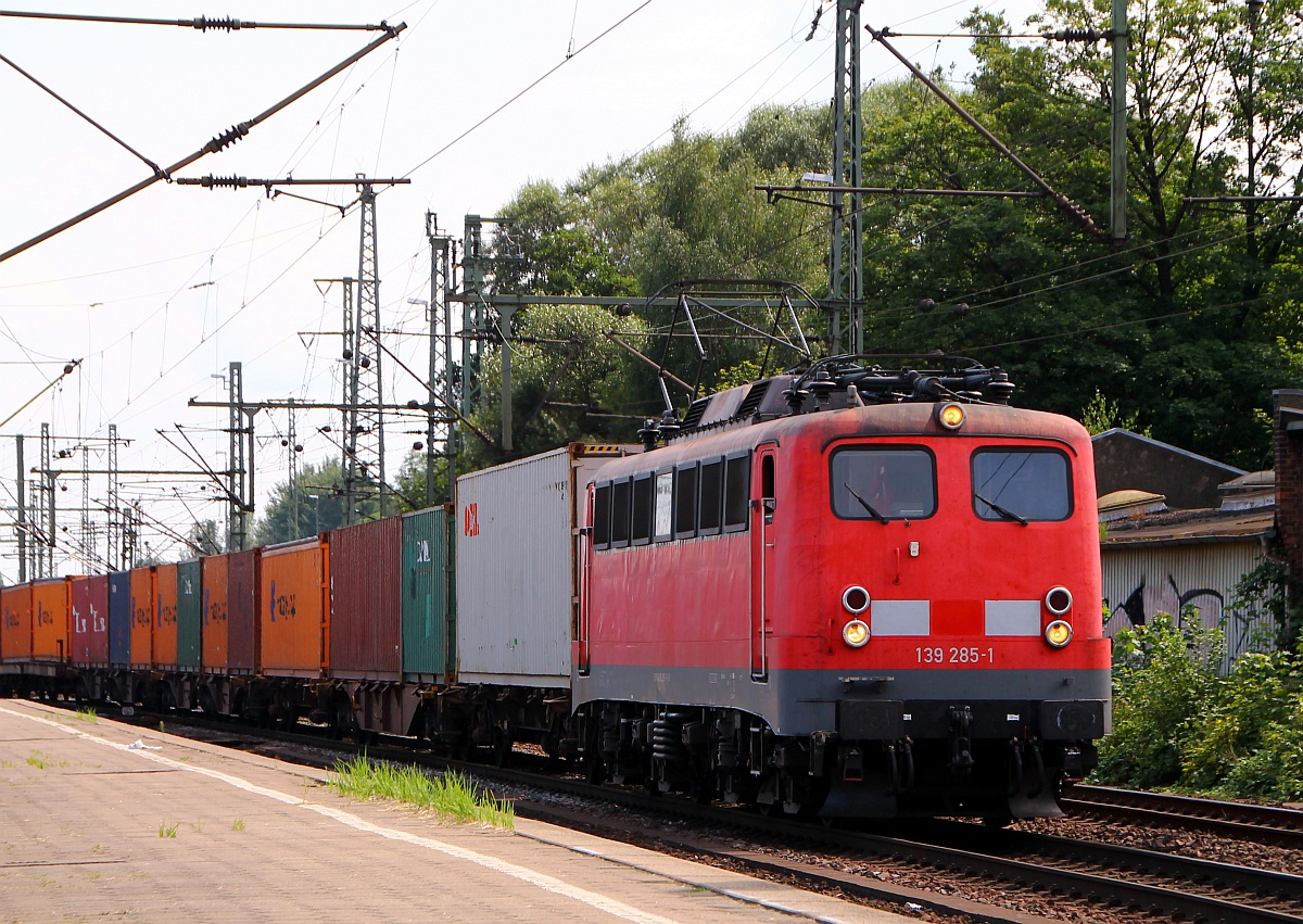 EGP 139 285-1(Unt/LD X/31.05.12)mit was auch sonst...Kisten...HH-Harburg. 06.08.2014