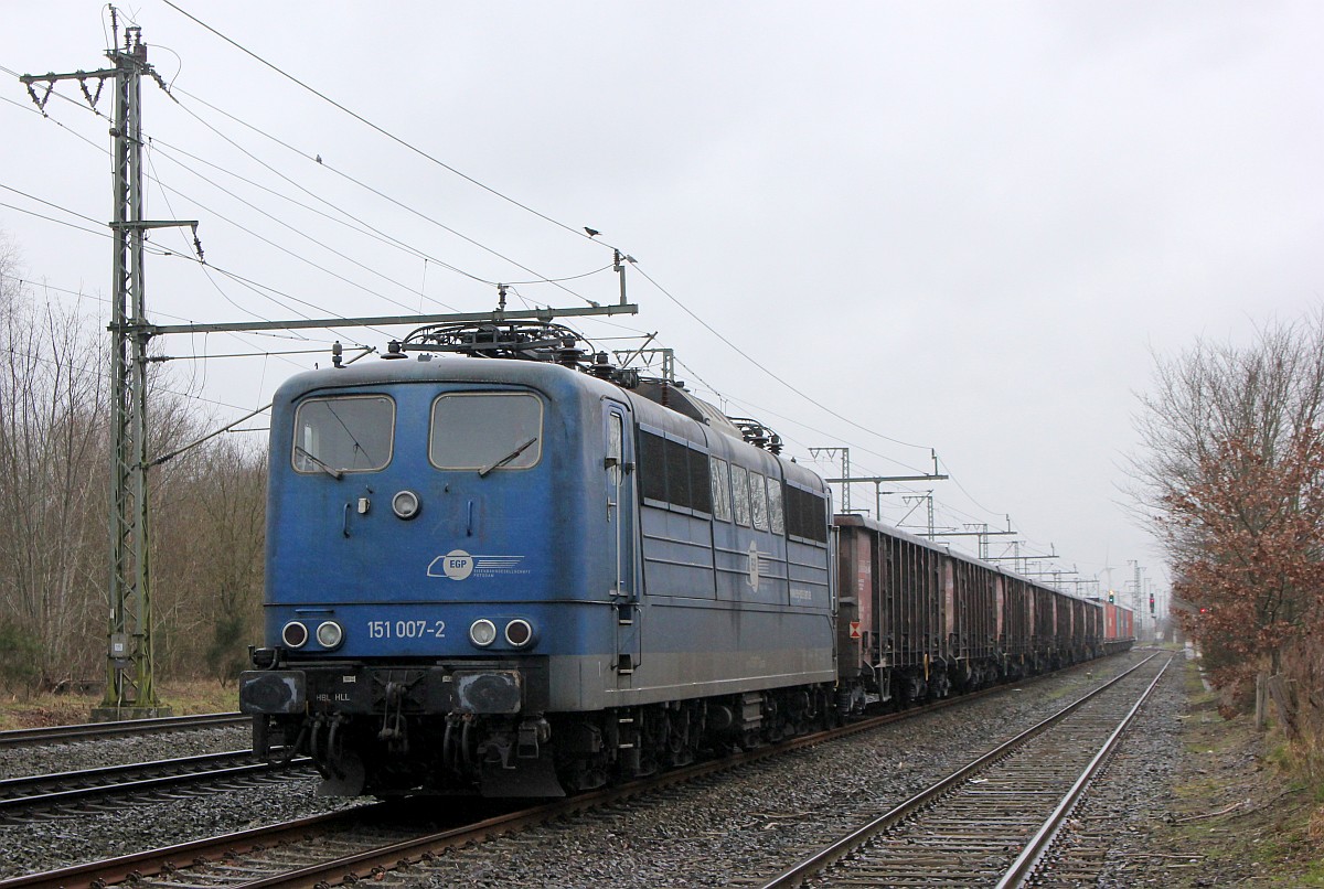 EGP 151 007-2 mit Dngerzug in Jbek. 17.03.2020