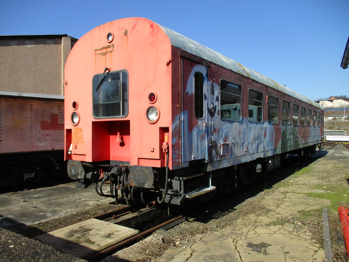 Ehemalige Hilfszugwagen,am 01.März 2023,in der Einsatzstelle Sonneberg.