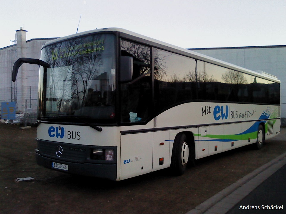 EIC R 46 MB O550 Integro der EW Bus GmbH w�hrend der Pause in Bad Sooden Alendorf