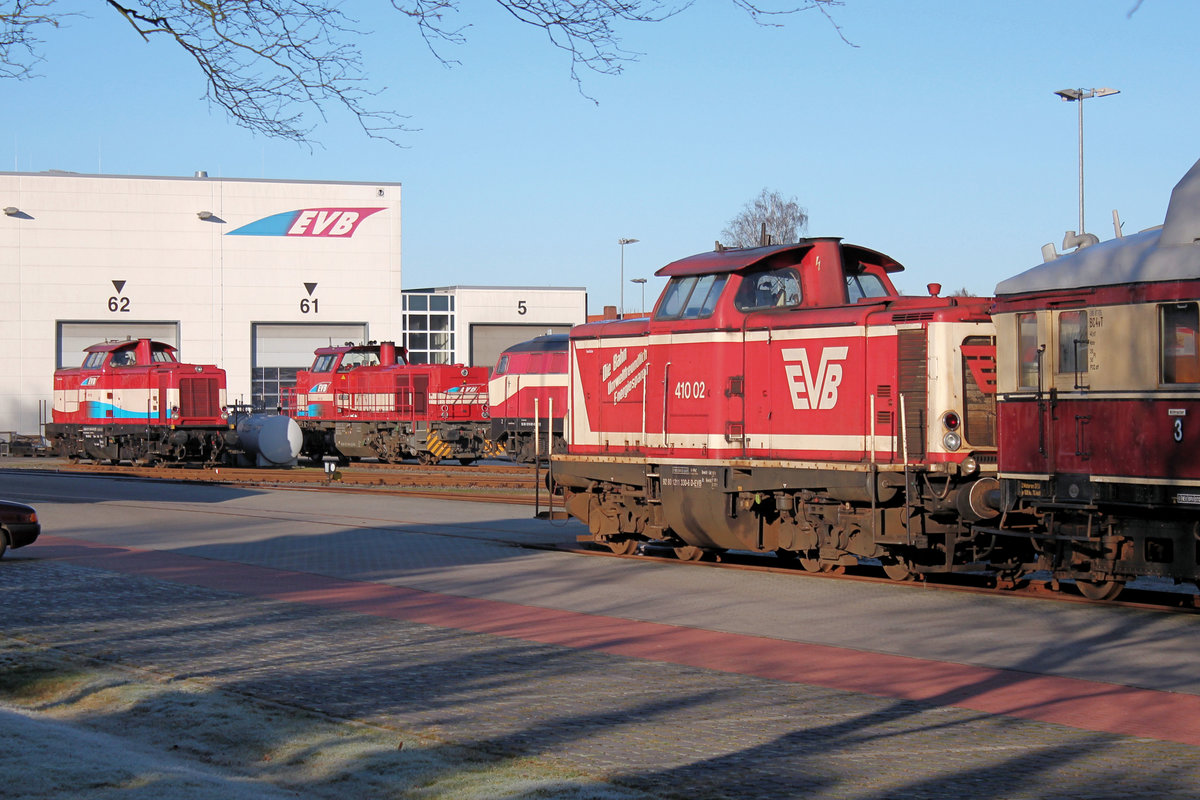 Ein Blick auf den EVB-Betriebshof in Bremervörde am 15.01.2012.