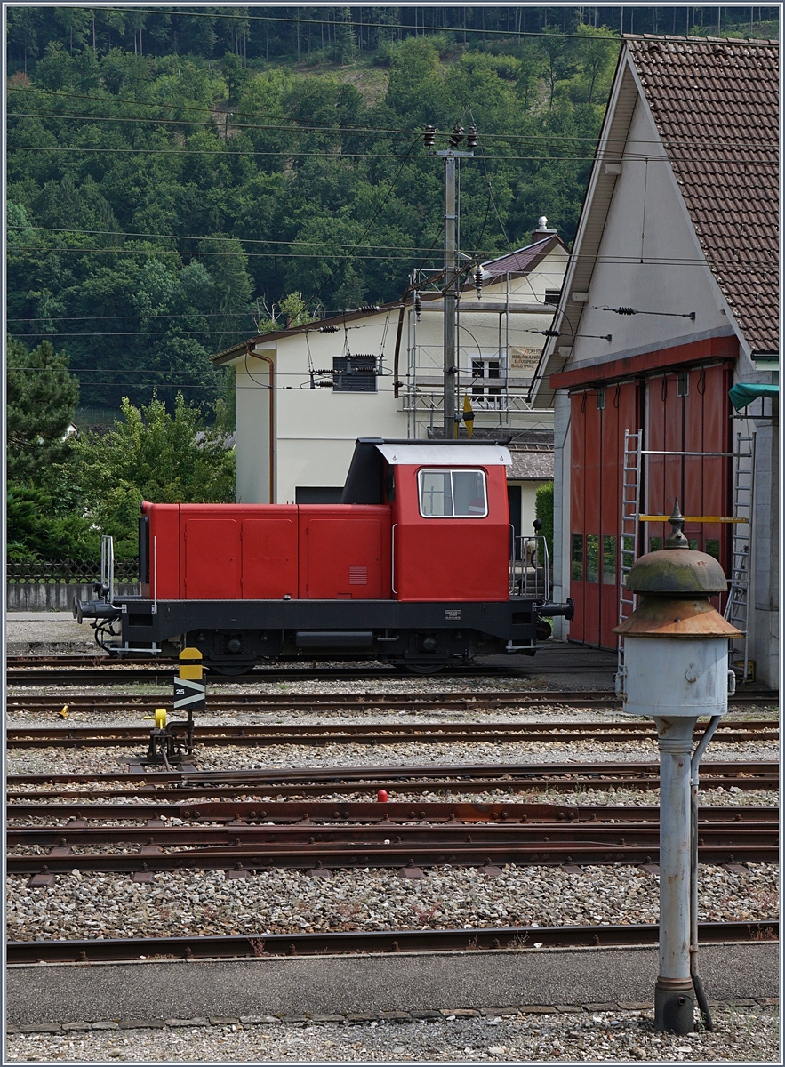 Eine mir unbekannte und unangeschriebe Diesellok in Balsthal.
22. Juni 2017