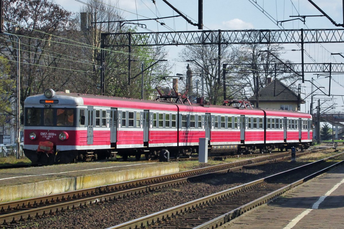 EN57-1006 war am 29 April 2016 in Leszno und führ mit +35 weiter nach Wroclaw Glowny.