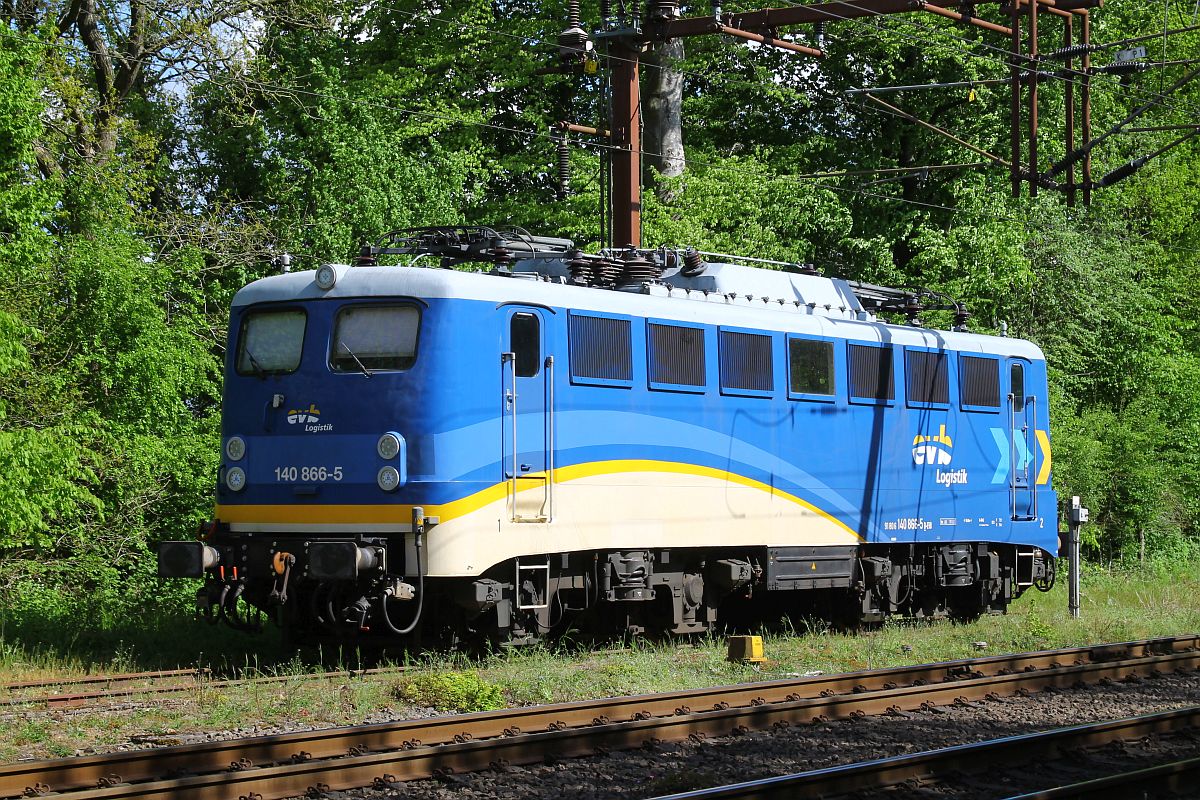 EVB 140 866 in Warteposition Pattburg/Padborg 12.05.2022