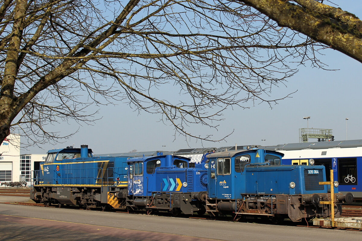 evb 335 064-2, evb 335 245-7 u. evb 275 102-2 haben Wochenendruhe. Bremervörde, den 09.03.2025.