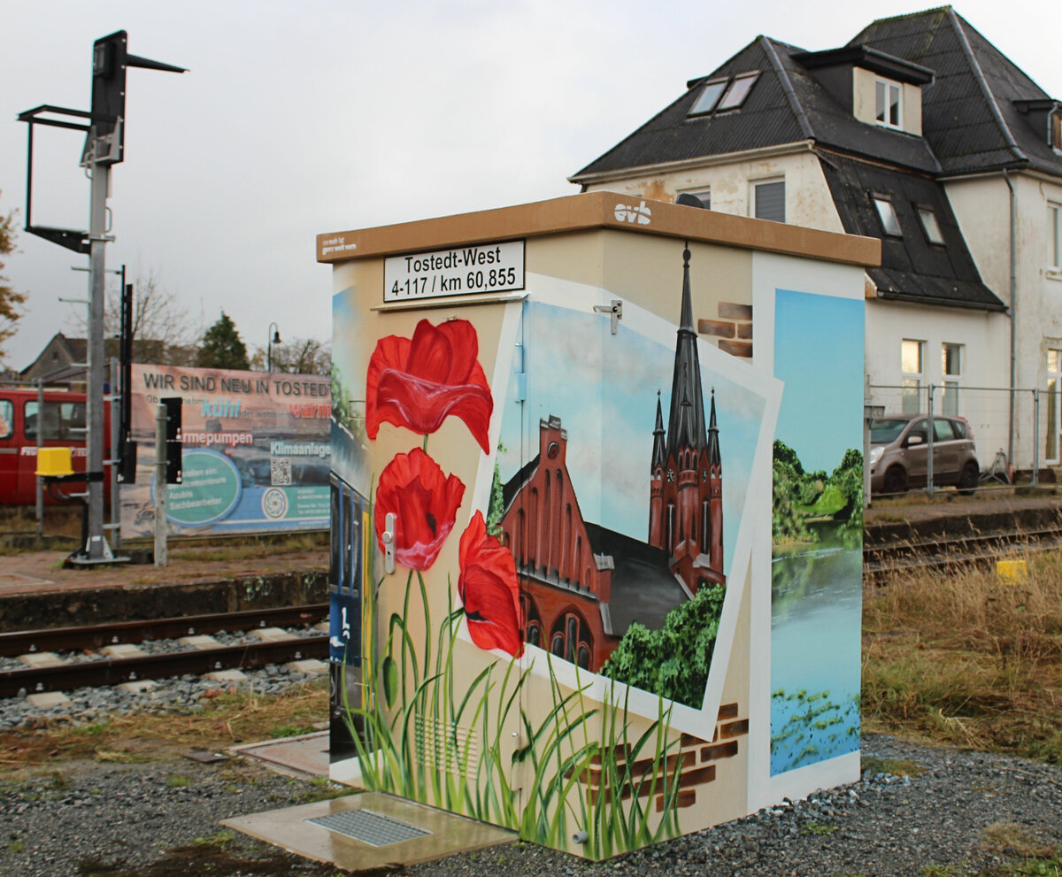 evb Schalthäuschen in Tostedt - West. Datum: 24.11.2023