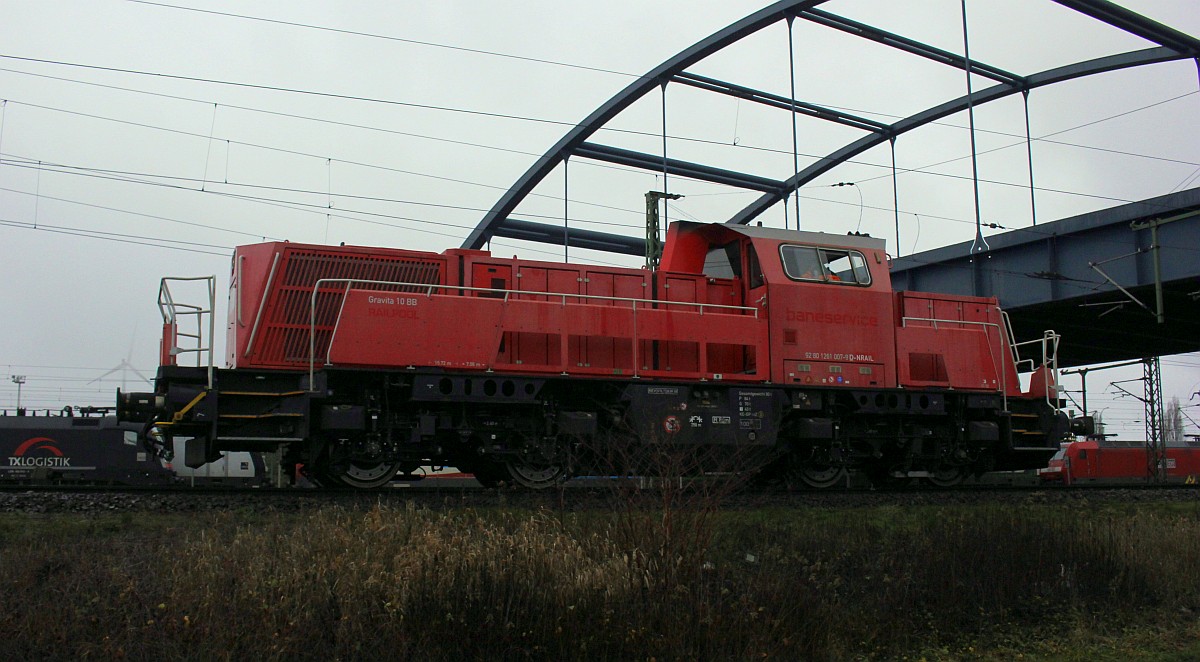 Ex Baneservice und ex 260 507....Northrail 261 007-9 Altenwerder/Dradenau 22.12.2018