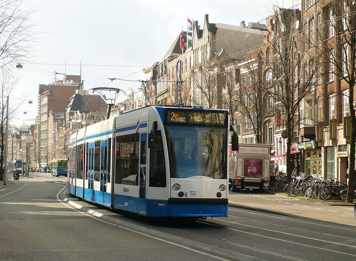GVBA TW 2060 Nieuwezijds Voorburgwal, Amsterdam 26-02-2014.

GVBA tram 2060 Nieuwezijds Voorburgwal, Amsterdam 26-02-2014.
