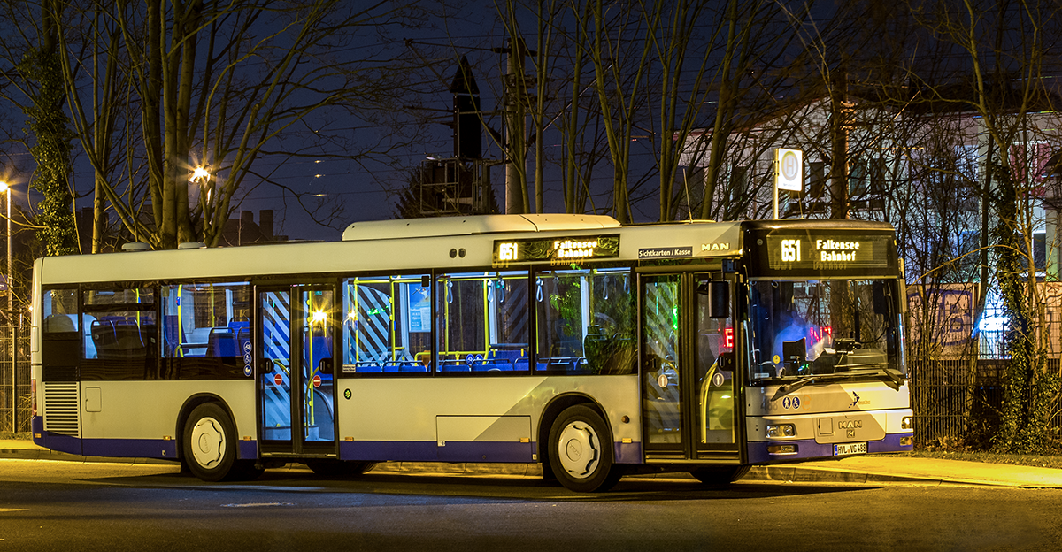 Havelbus | MAN NL 313 - Wagen 6488
; Aufgenommen am 11.03.2016 in Brandenburg, Falkensee