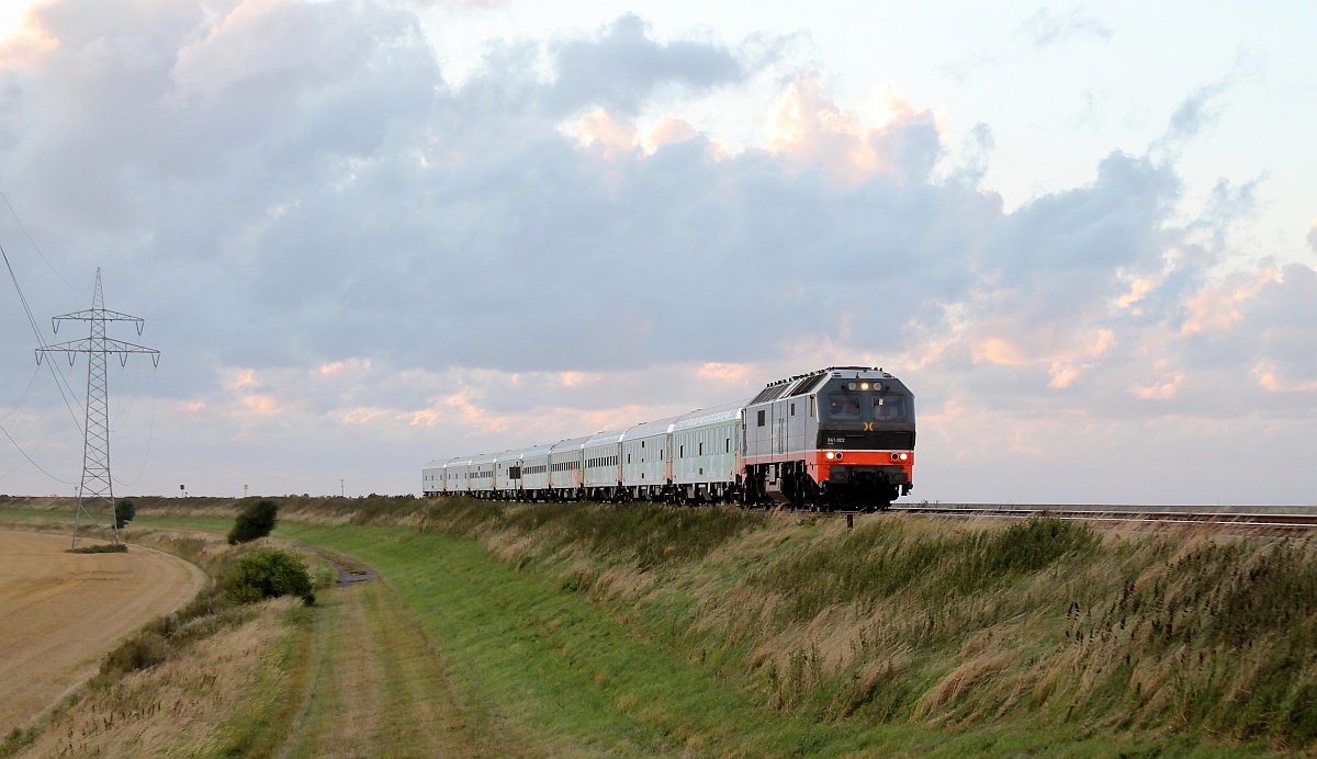 Hectorrail 861.002 mit NEX nach Salzburg. Wiedingharder Neuer Koog 22.08.2020