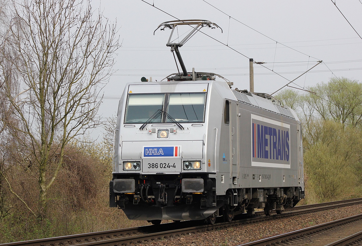 HHLA/Metrans 7386 024-4 im Portrait HH-Moorburg 01.04.2017