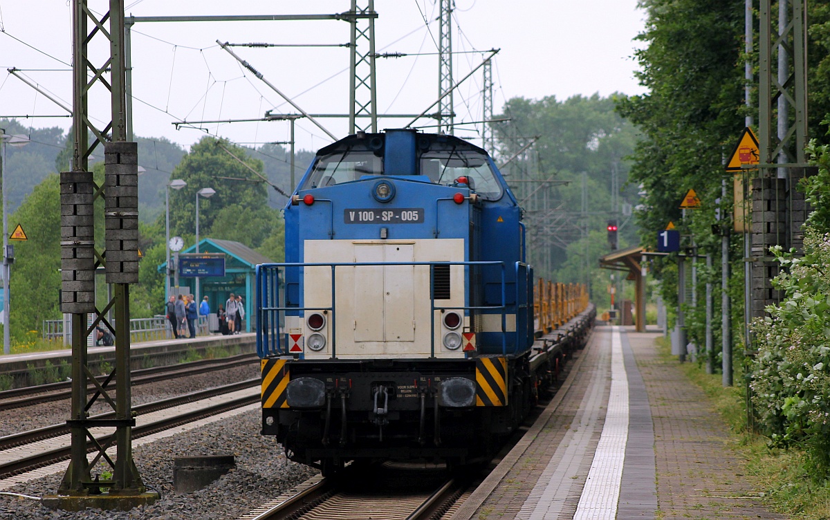 Hinten dran...die Spitzke V 100-SP 005  Truus  registriert unter 92 84 2203 005-8 NL-SLG, Schleswig 23.06.2017