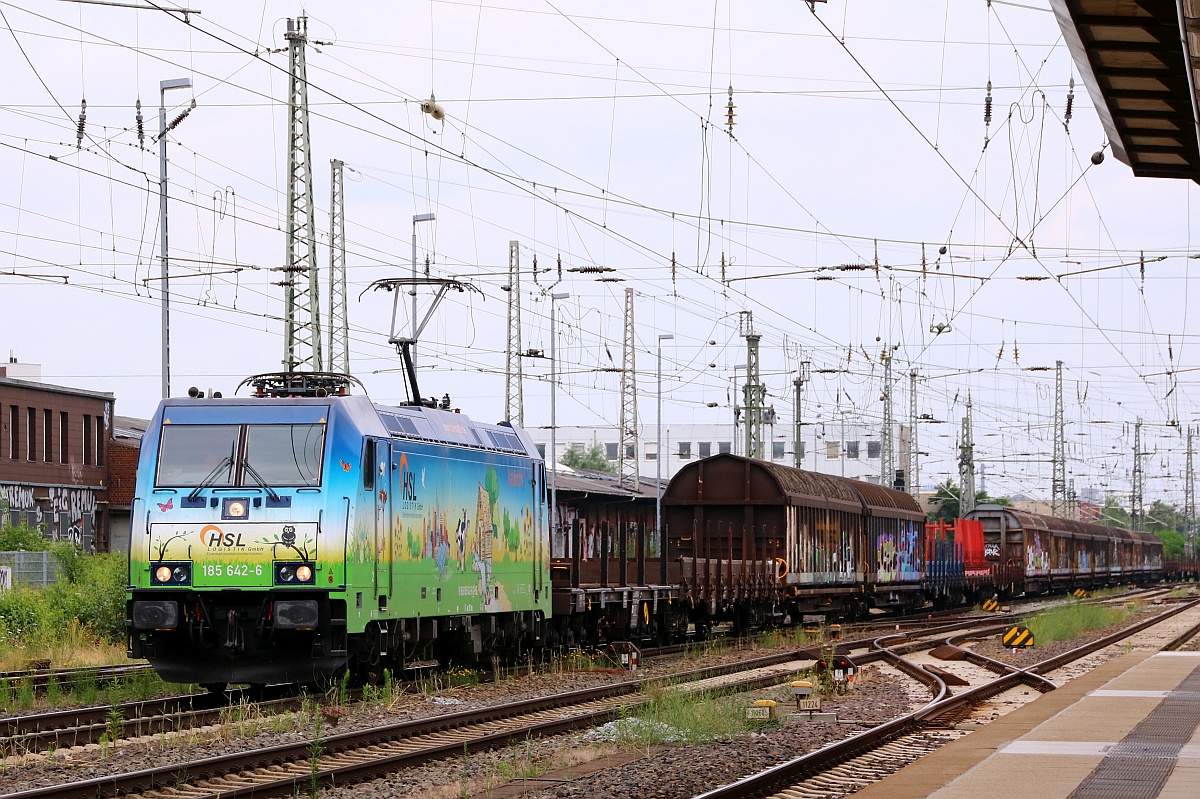 HSL  Natürlich  185 642-6, REV/mgw Service/27.11.17 mit Güterzug Bremen Hbf. 10.07.2021