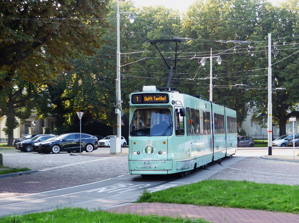 HTM Strassenbahn 3119 Plein 1813, Den Haag 04-09-2021.

HTM tram 3119 Plein 1813, Den Haag 04-09-2021.