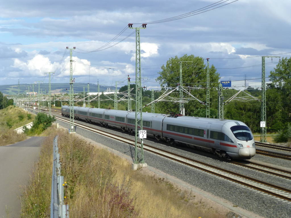 ICE Vaihingen an der Enz unterwegs Richtung Leipzig, 10.8.16