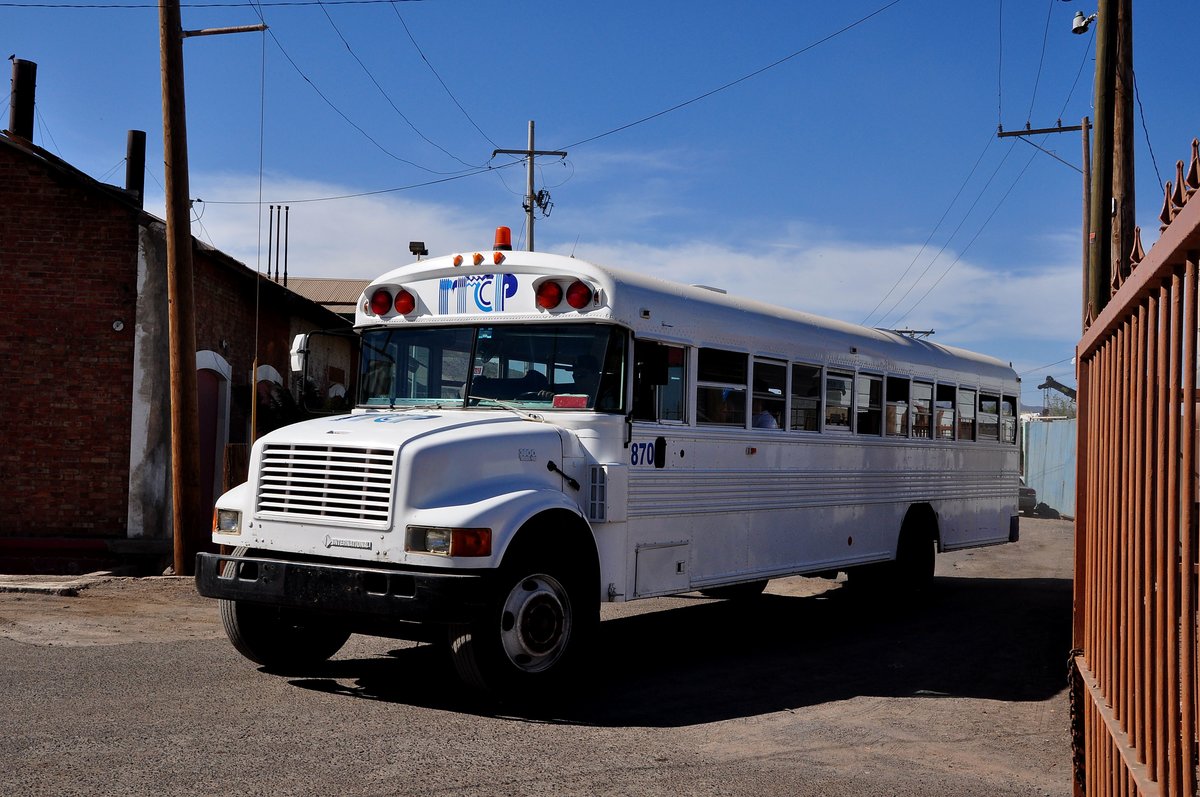 International f�r Personaltransport in der Salzgewinnungsanlage Guerero Negro in der Baja California Sur/Mexico 
