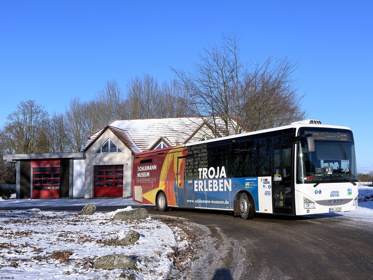 Iveco Crossway der MVVG in Alt Schwerin.