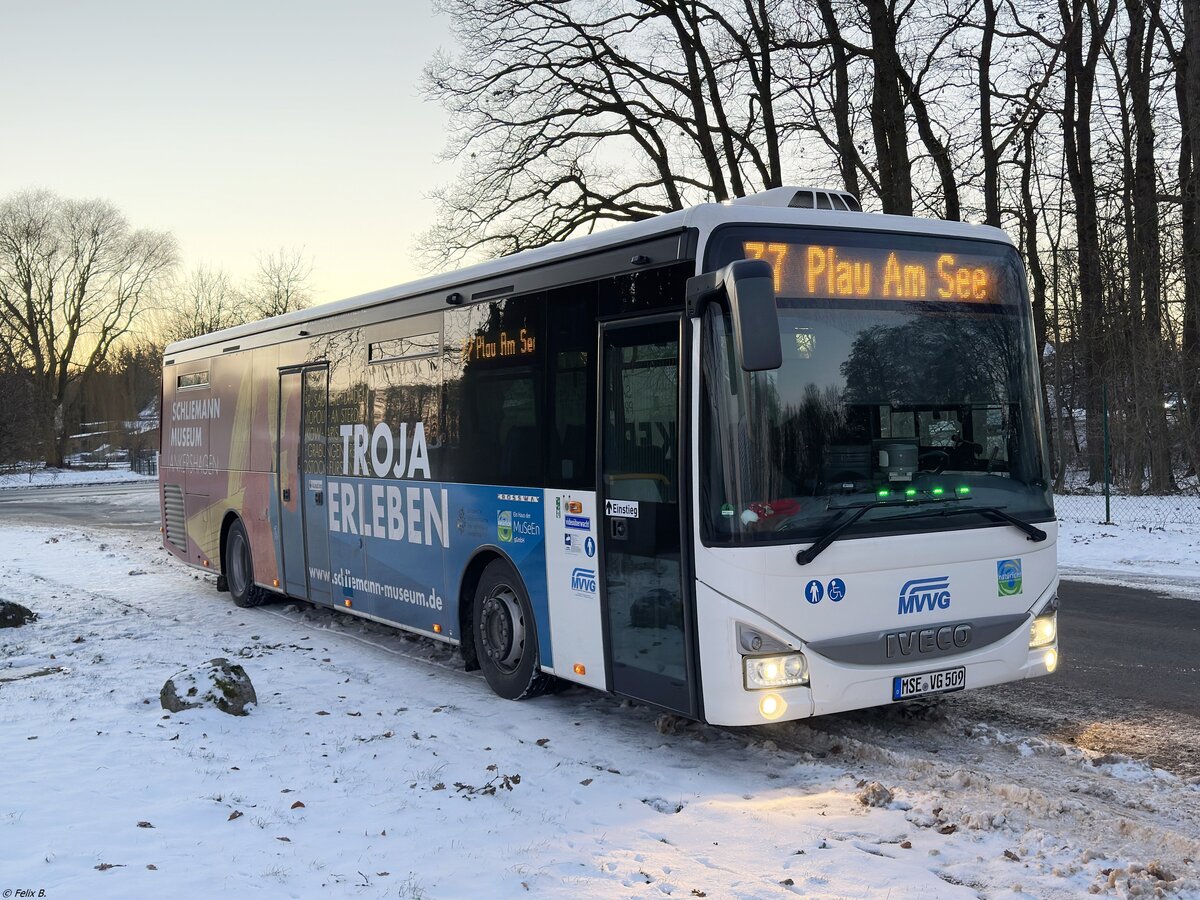 Iveco Crossway der MVVG in Alt Schwerin.