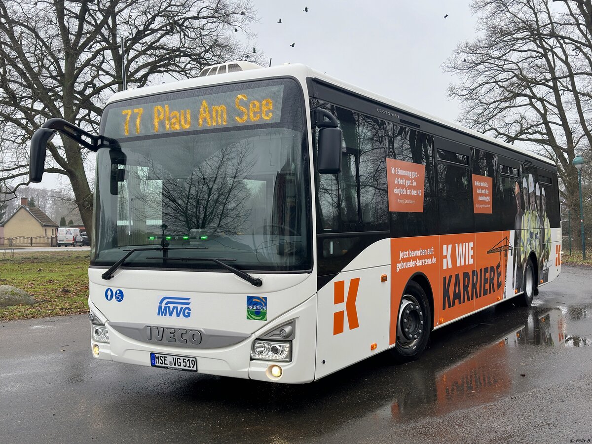 Iveco Crossway der MVVG in Alt Schwerin.