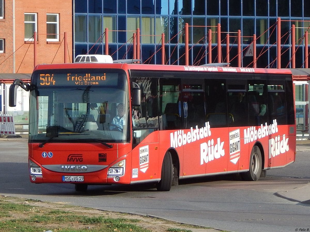 Iveco Crossway der MVVG in Neubrandenburg.