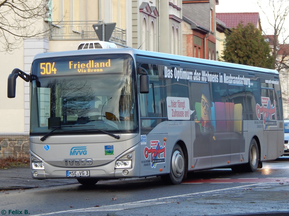  

Iveco Crossway der MVVG in Neubrandenburg.