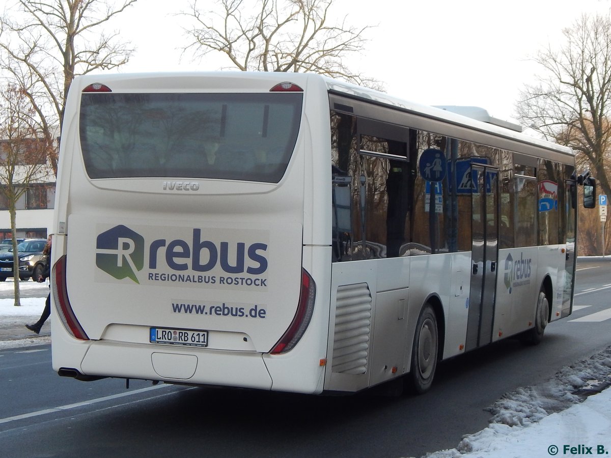 Iveco Crossway von Regionalbus Rostock in Güstrow.