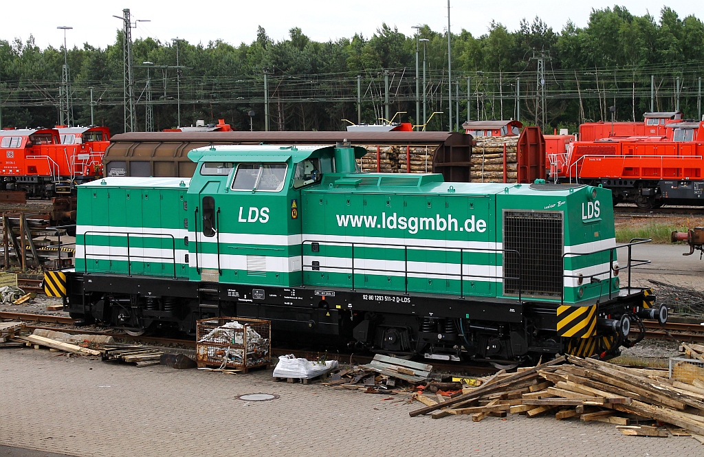 LDS 293 511-2 mit frischer HU ausgestattet(REV/LDX/13.04.13)steht abgestellt im Rbf Maschen. 29.06.2013