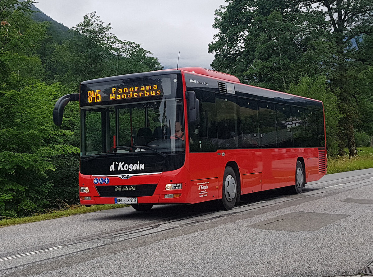 MAN Lion`s City (907) von d´Kosein unterwegs in Ramsau im Juni 2022