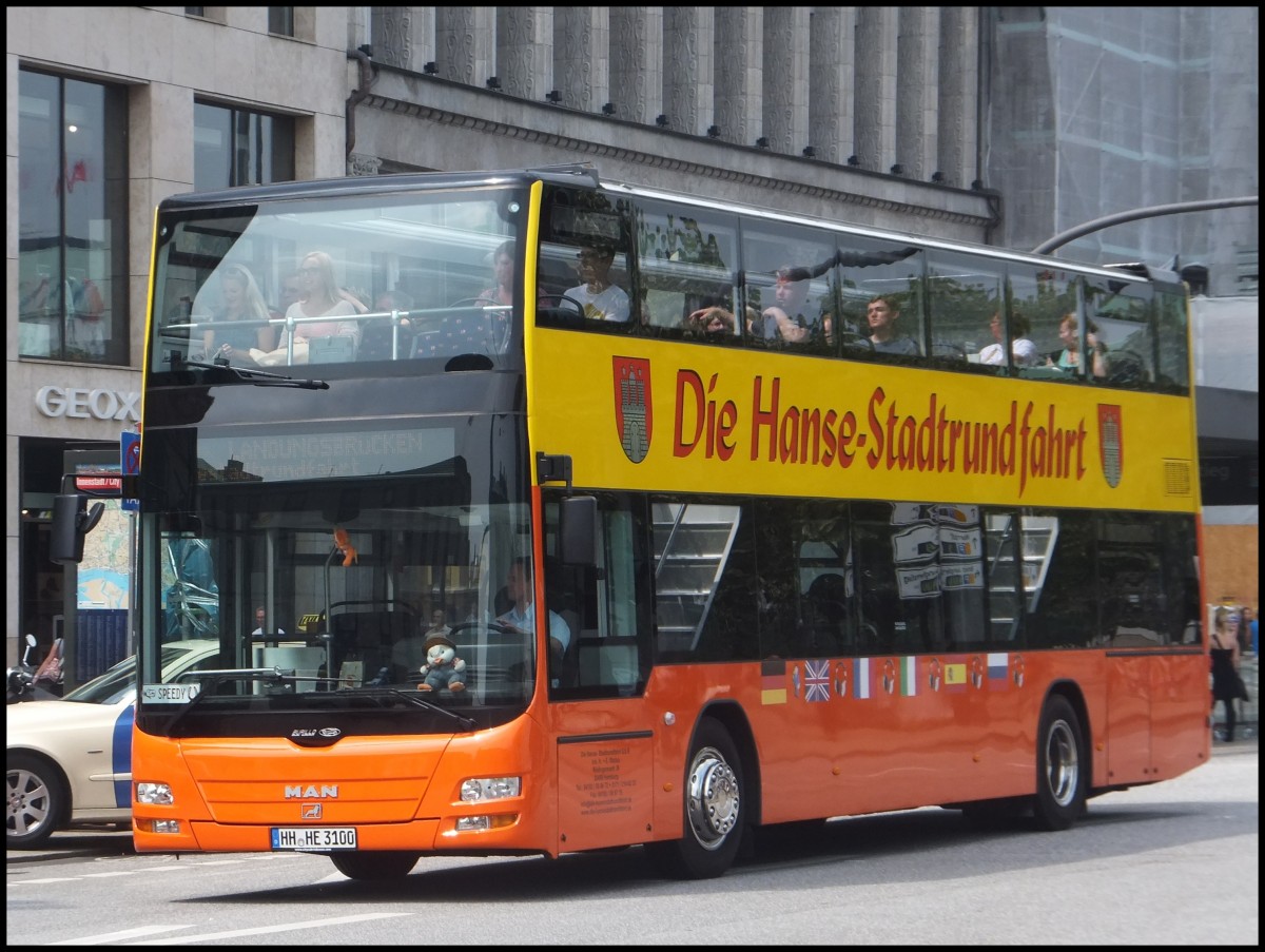 MAN Lion's City DD/Burillo von Sightseeing Hamburg in Hamburg.