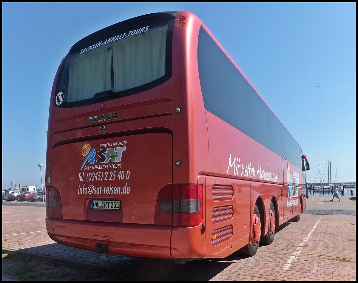 MAN Lion's Coach von Sachsen-Anhalt-Tours aus Deutschland im Stadthafen Sassnitz.