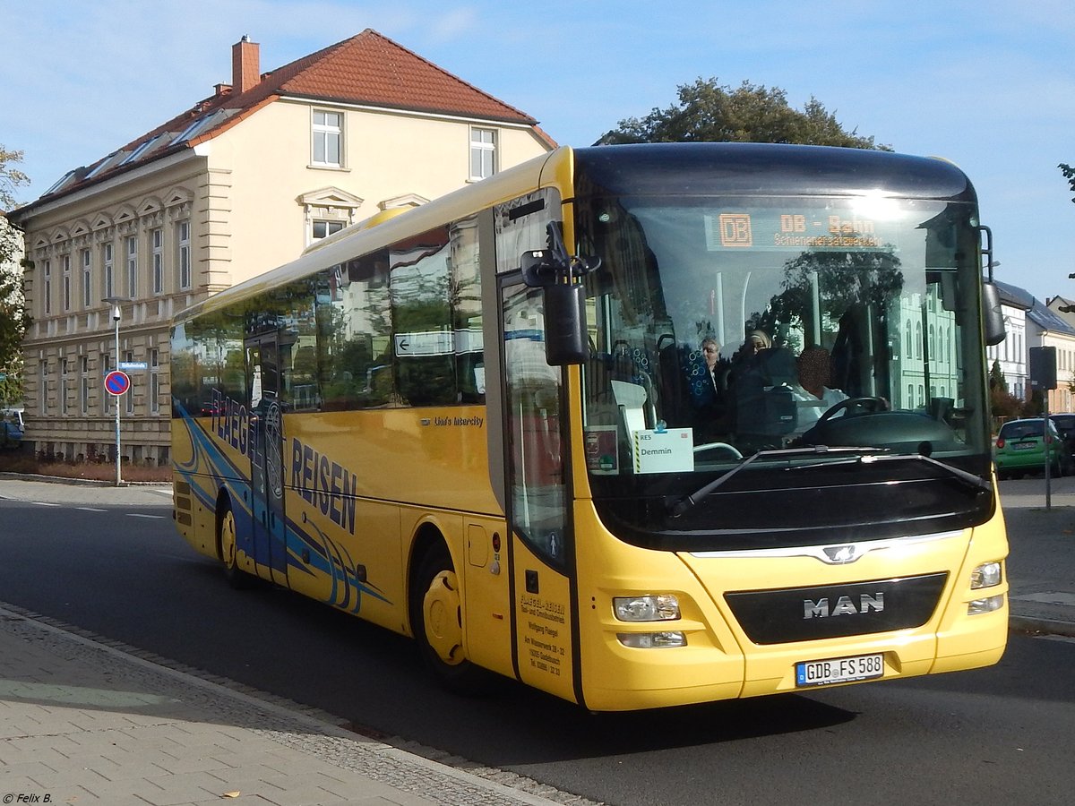 MAN Lion's Intercity von Flaegel Reisen aus Deutschland in Neubrandenburg.