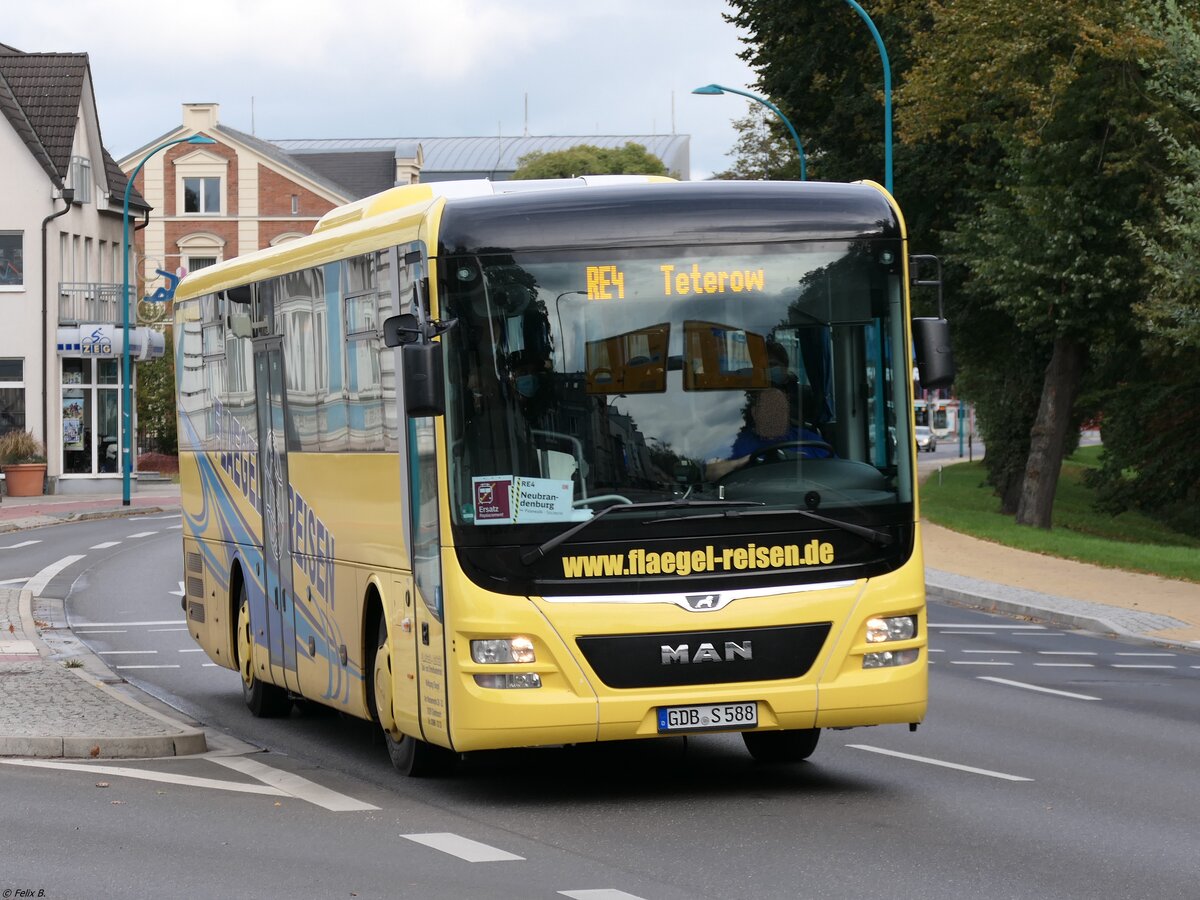 MAN Lion's Intercity von Flaegel Reisen aus Deutschland in Neubrandenburg.