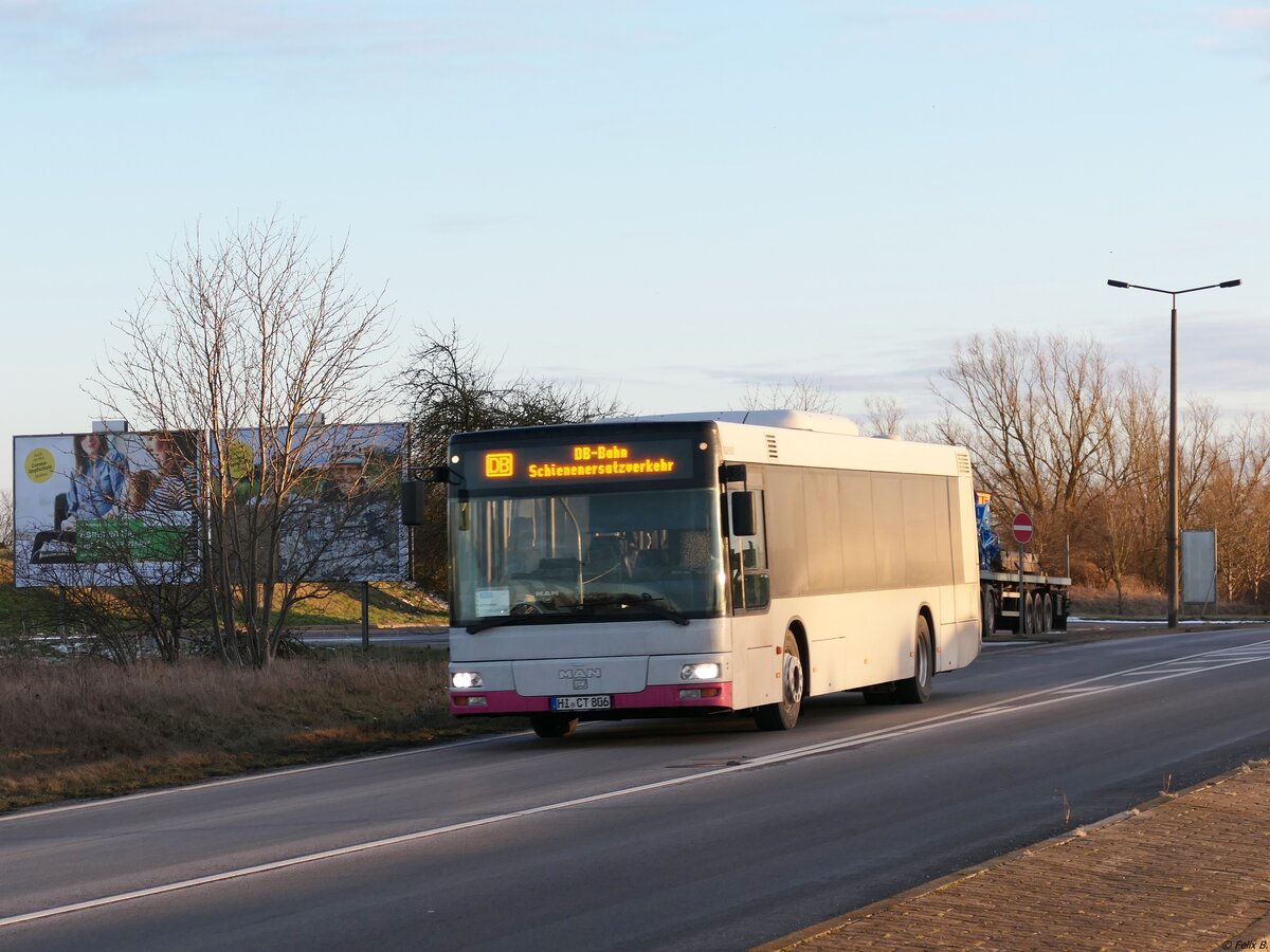 MAN Niederflurbus 2. Generation von City-Tours-Wenzel aus Deutschland (exex Regionalbus Hannover, ex Verkehrsgesellschaft Hameln-Pyrmont mbH) in Klatzow.
