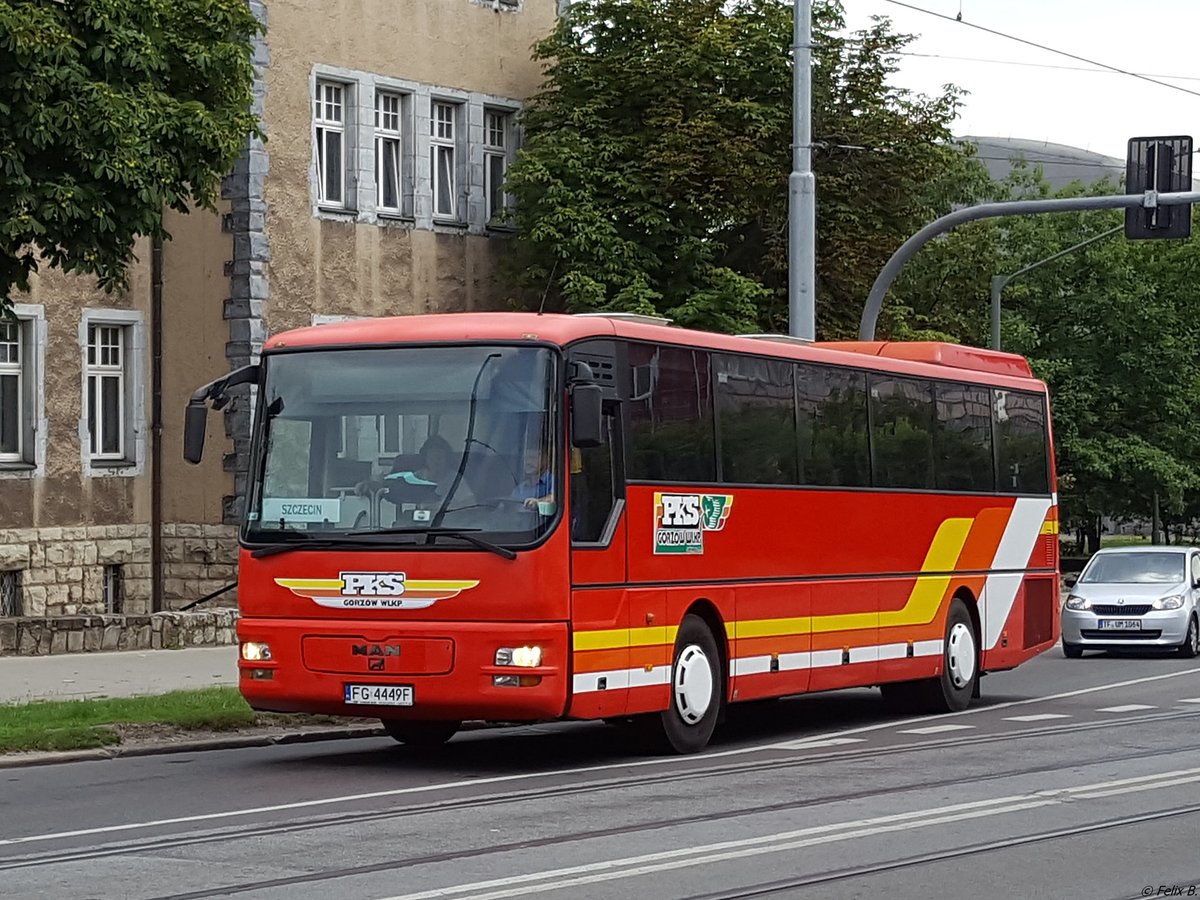 MAN ÜL 353 von PKS Gorzów Wlkp aus Polen in Stettin.